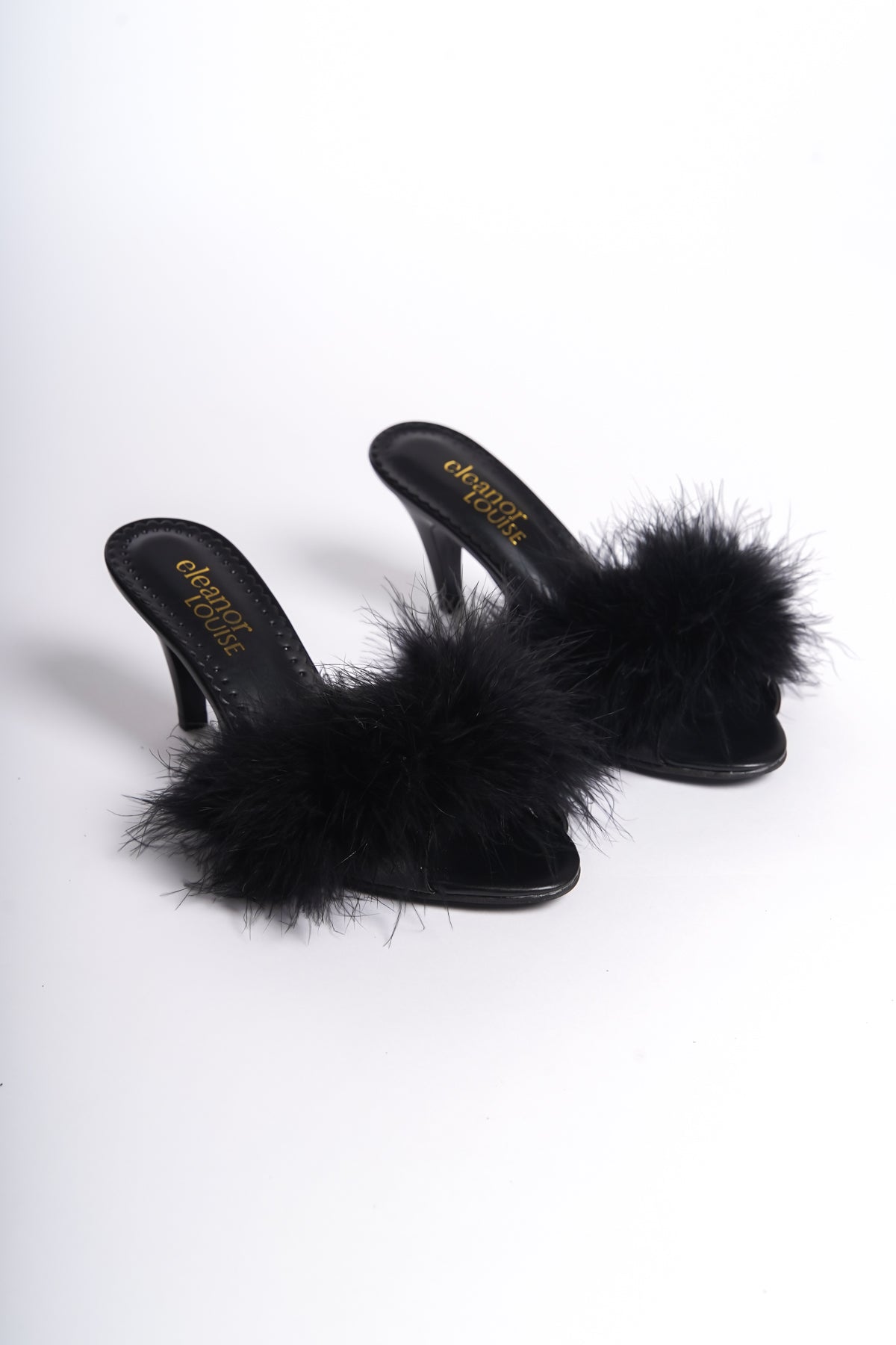 Roxana | Black Feather Mule