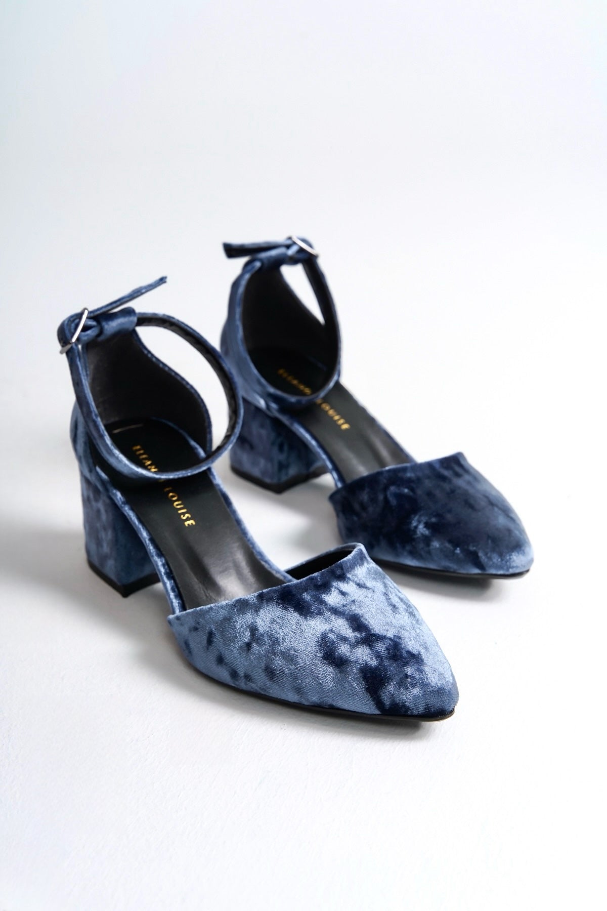 Josephine | Indigo Blue Mid Heels