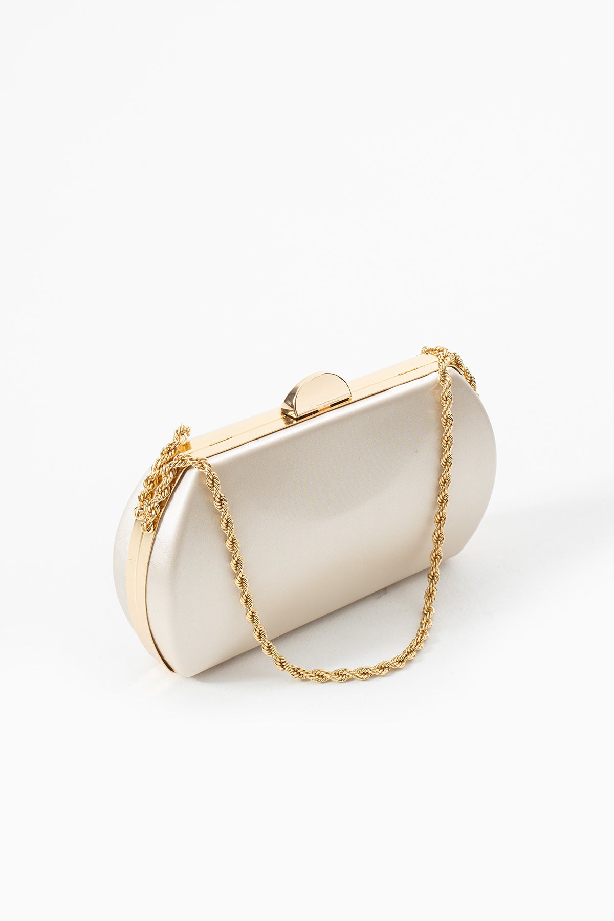 Ivory Bridal Evening Clutch Bags with Chain