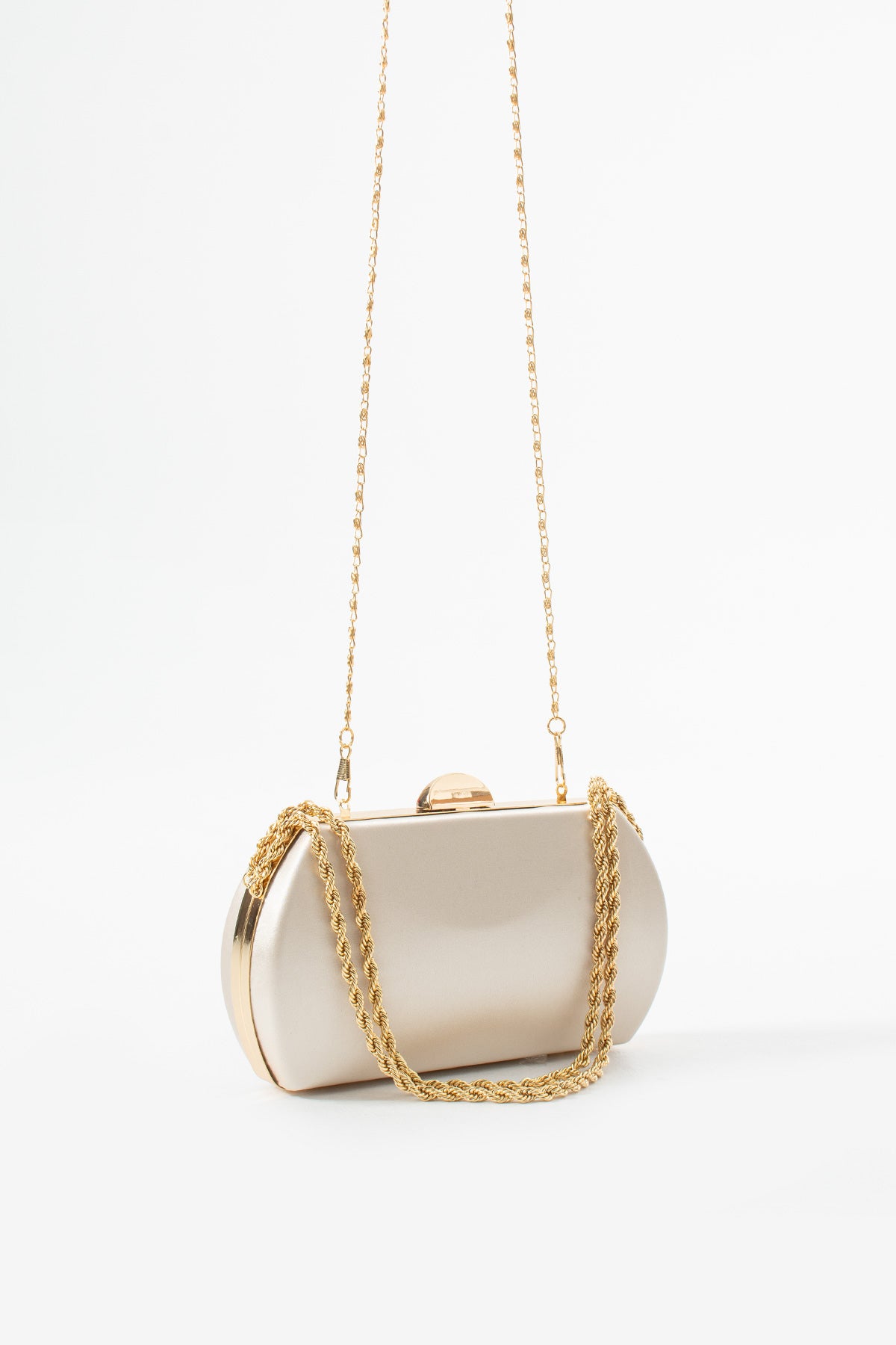 Ivory Bridal Evening Clutch Bags with Chain