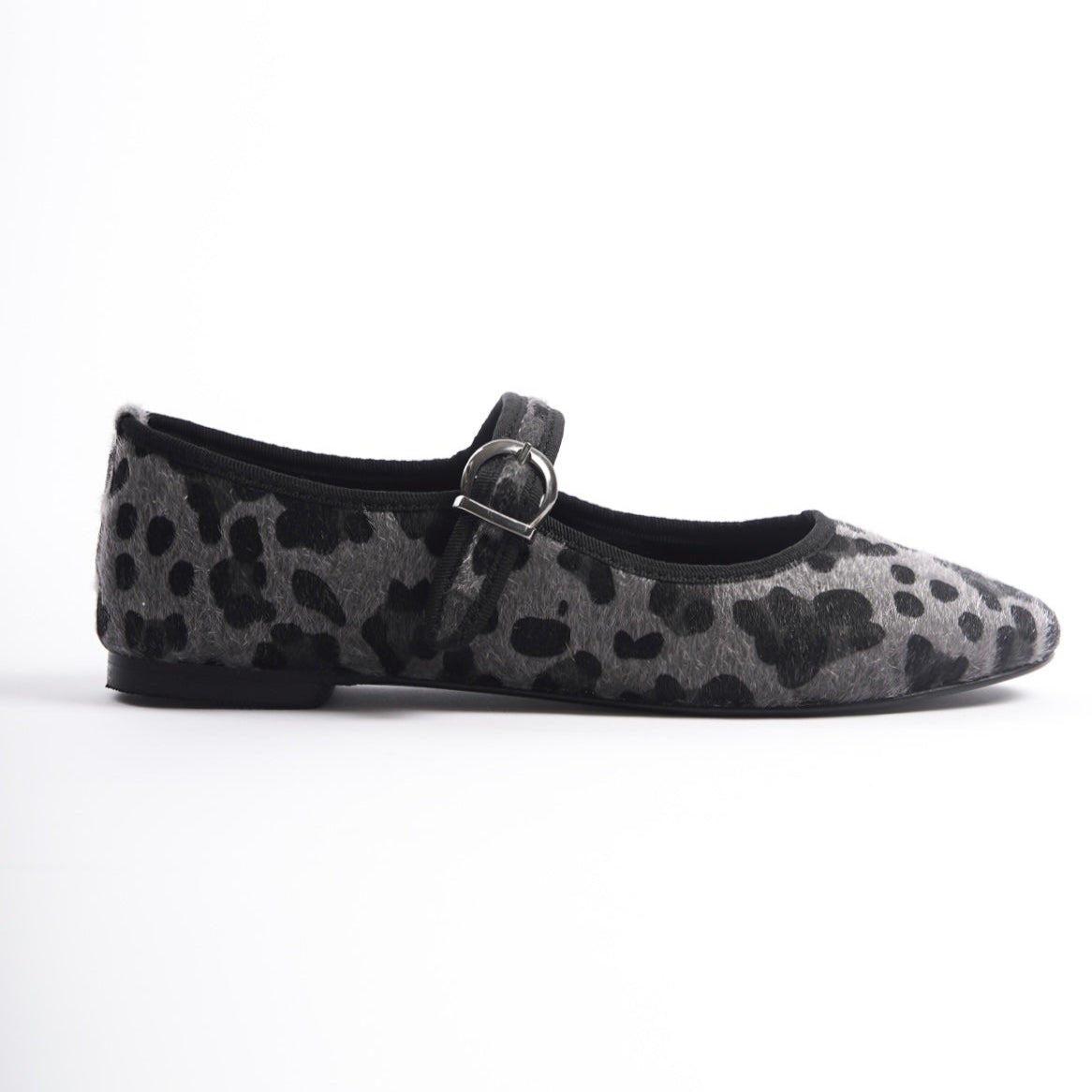 Lian | Black Leopard Mary Janes