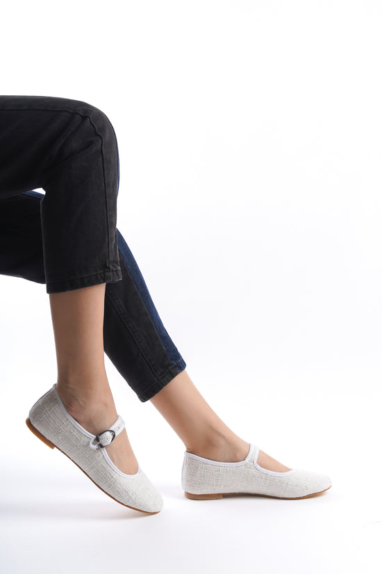 Shu | White Mary Janes