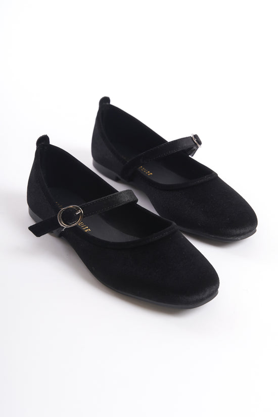 Rani | Black Velvet Mary Janes