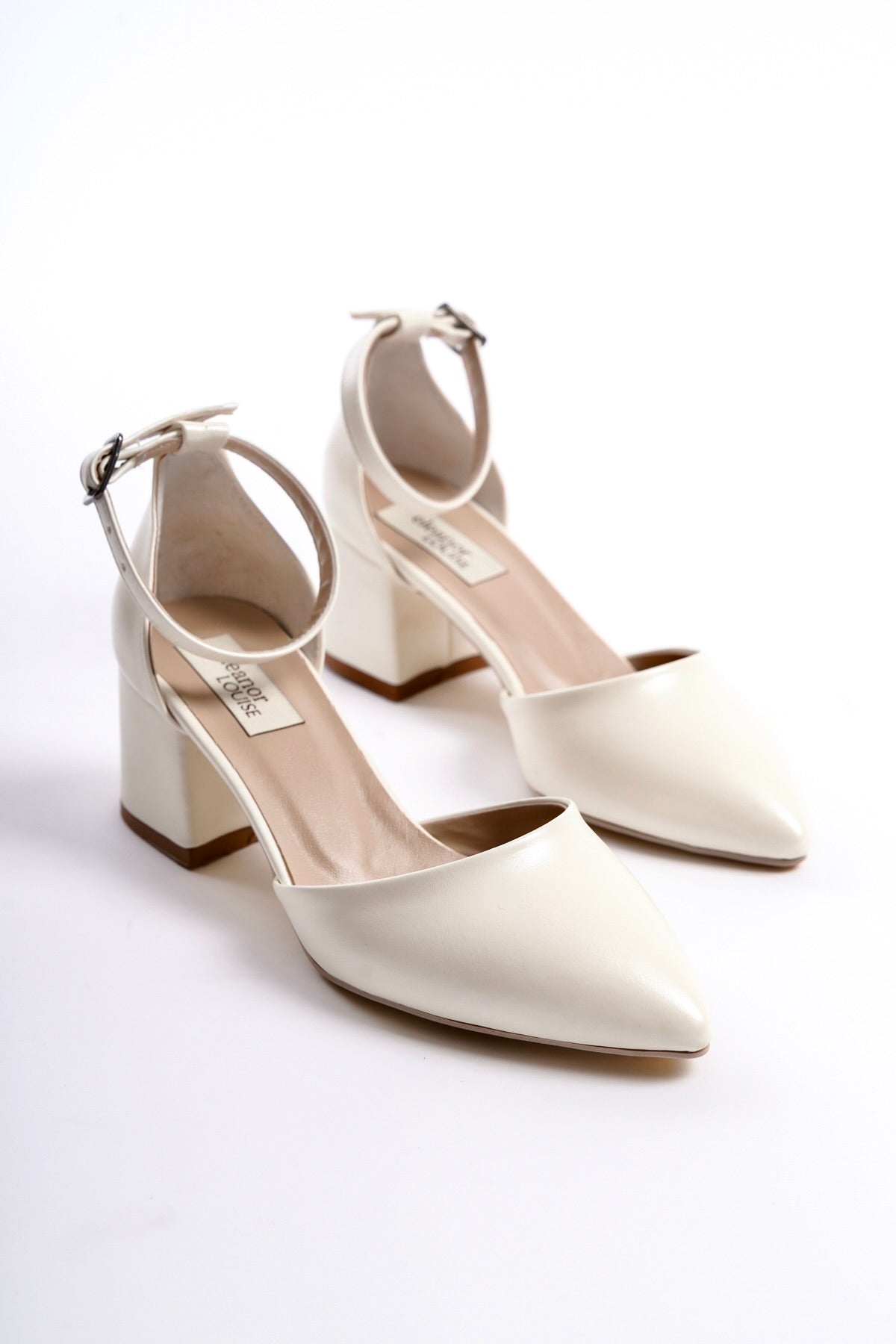 Esther | Ivory Mid Heels