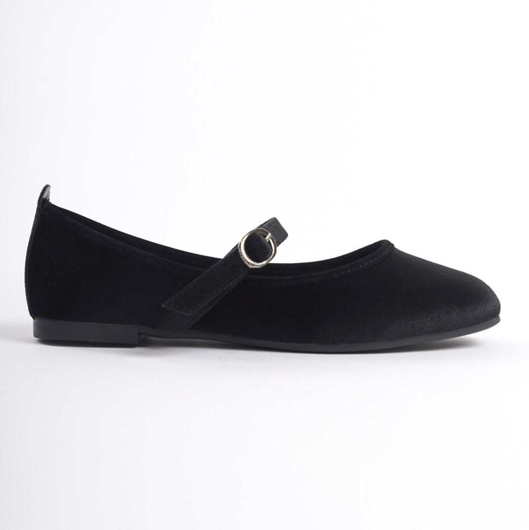 Rani | Black Velvet Mary Janes