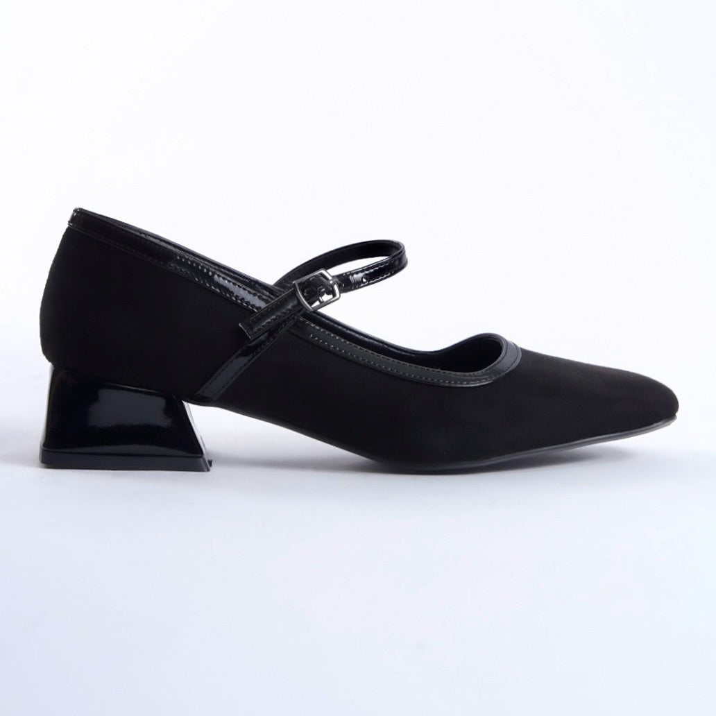 Talia | Black Suede Mary Janes