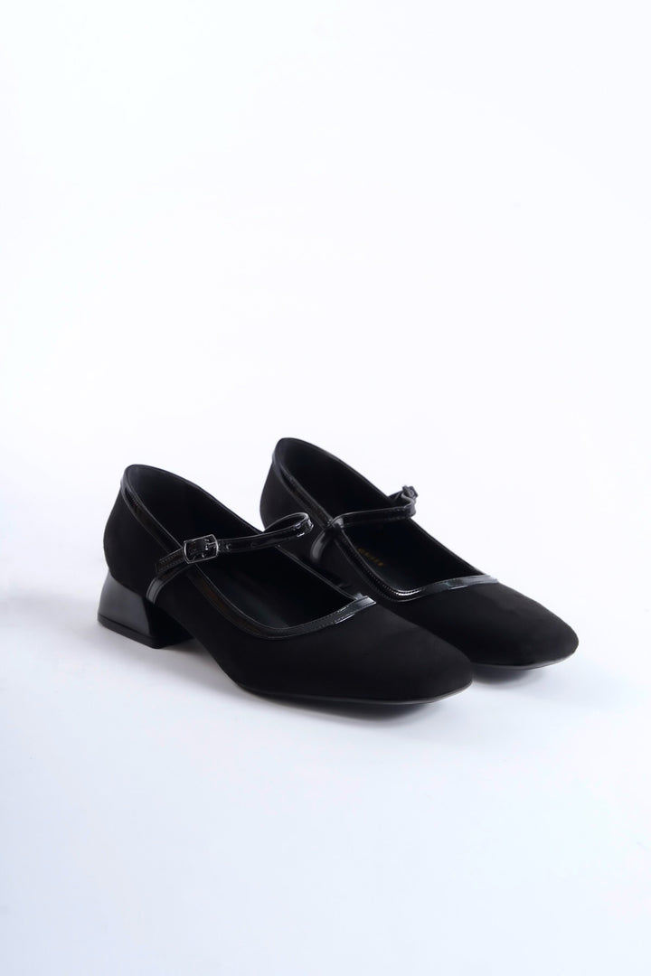 Talia | Black Suede Mary Janes