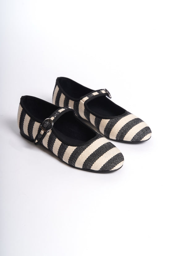 Mai | Zebra Mary Janes