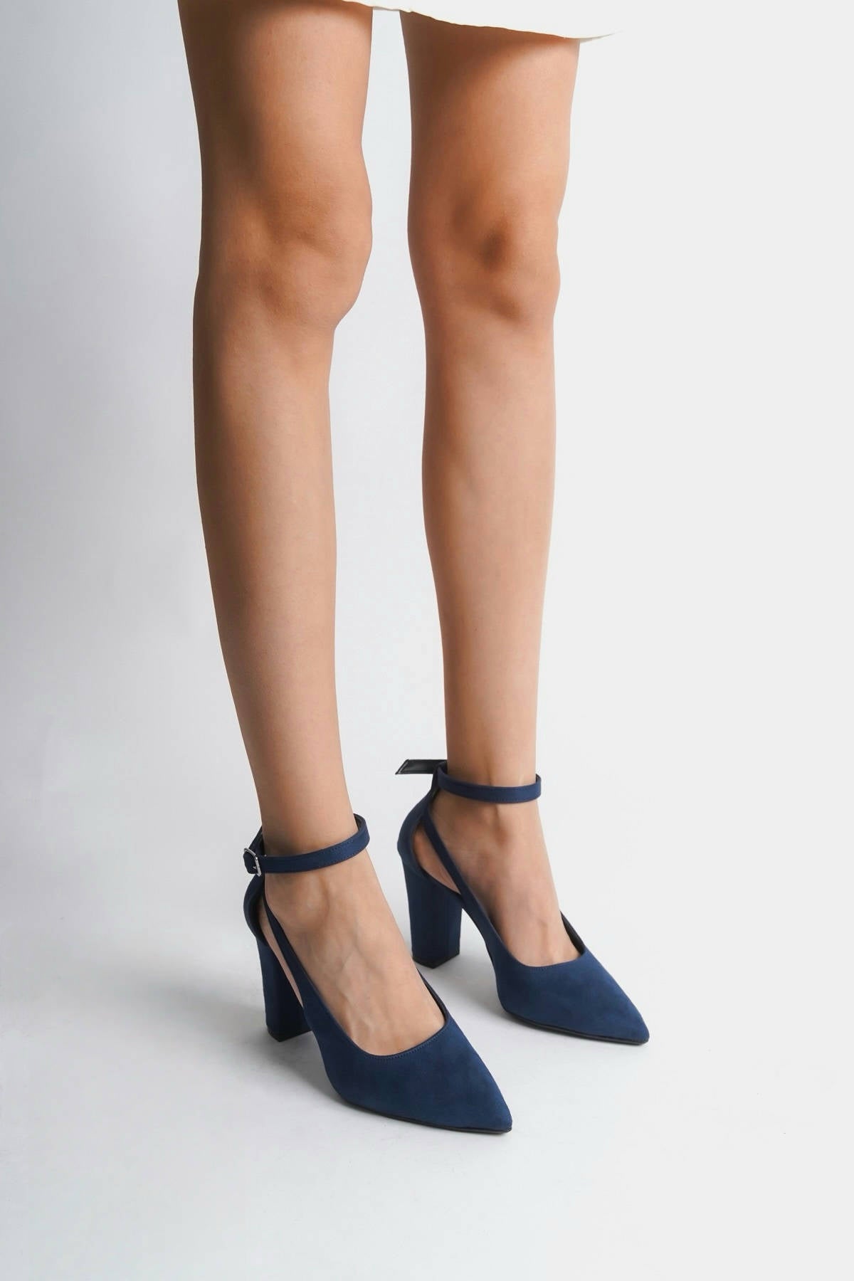 Thera | Navy Suede High Heels