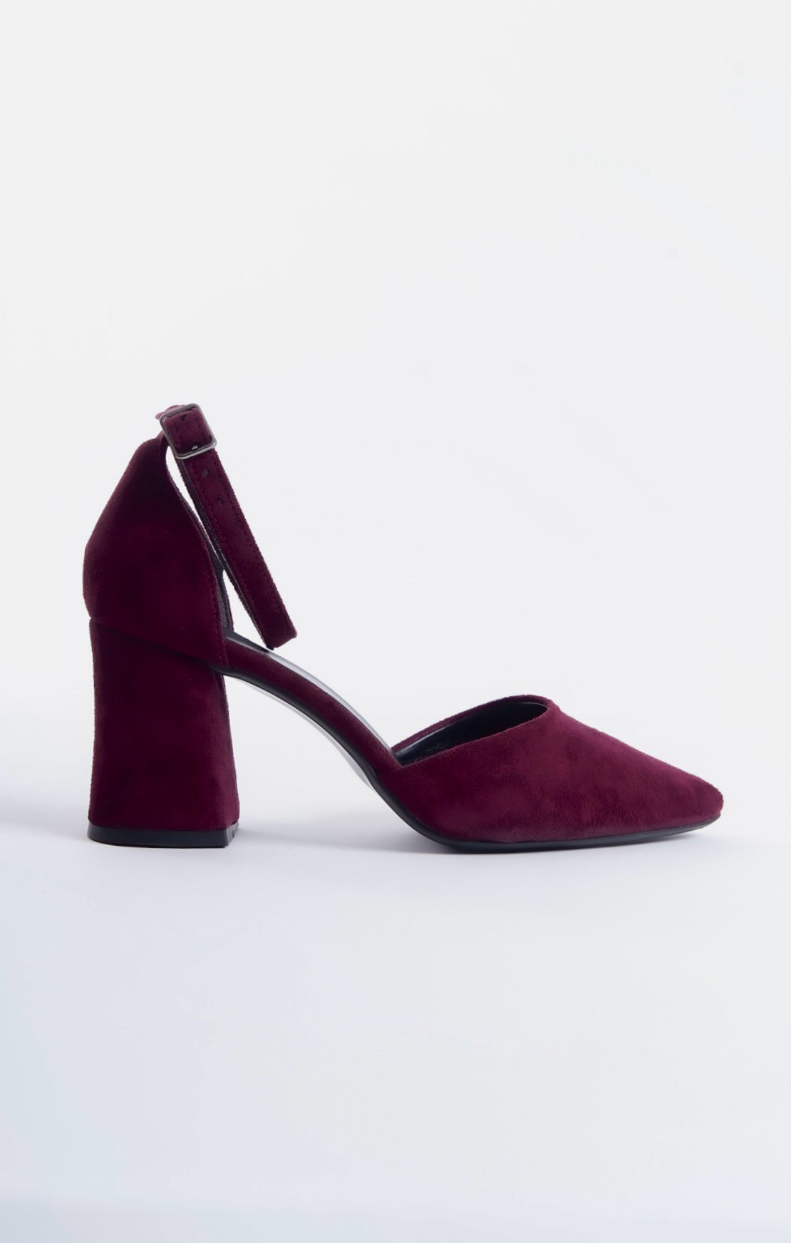 Margery | Burgundy Suede High Heels