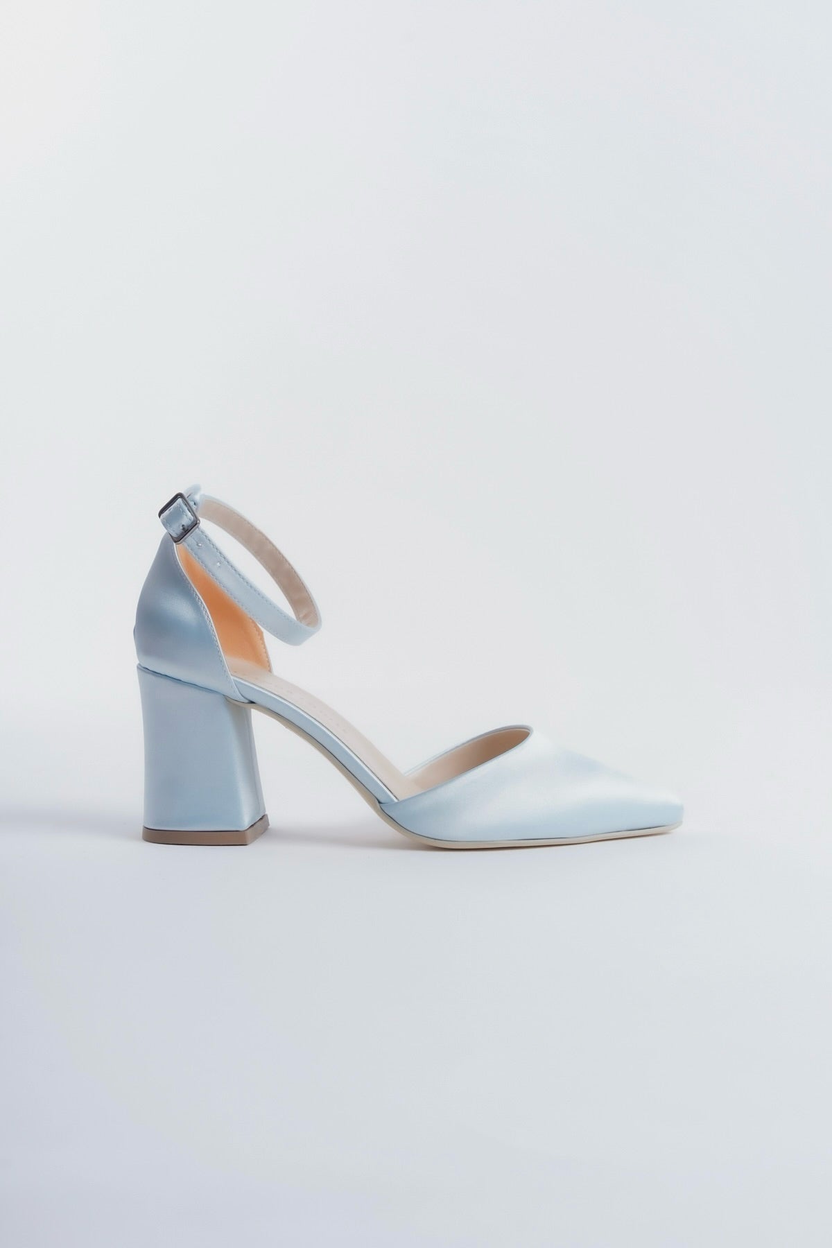 Pulcheria | Baby Blue Satin High Heels