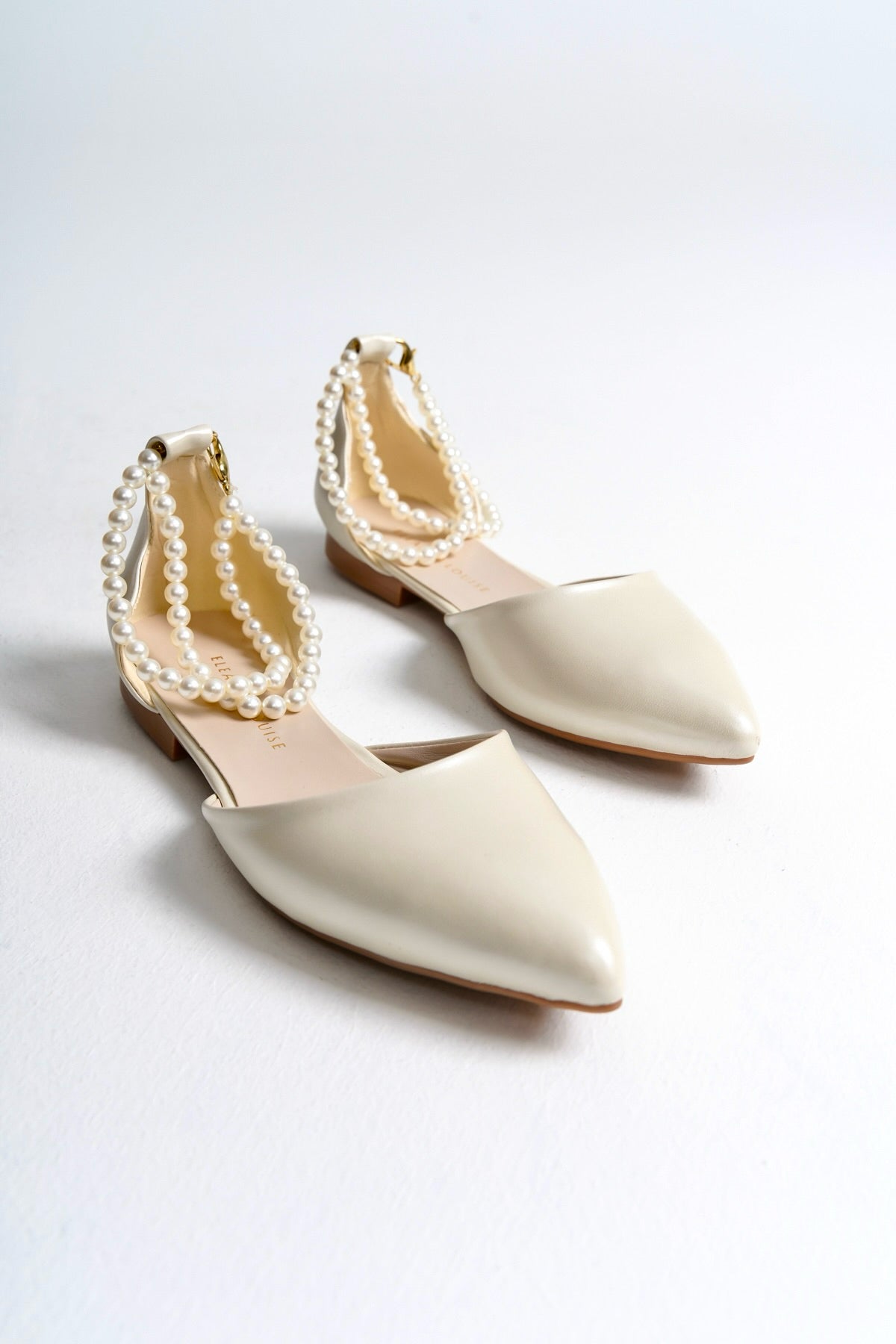 Livia | Ivory Flats with Pearls