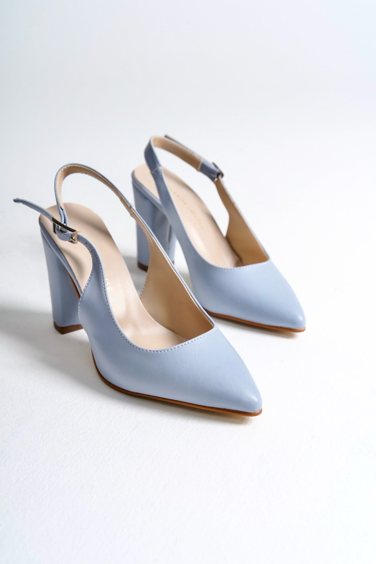 Hestia | Baby Blue Slingback Heels