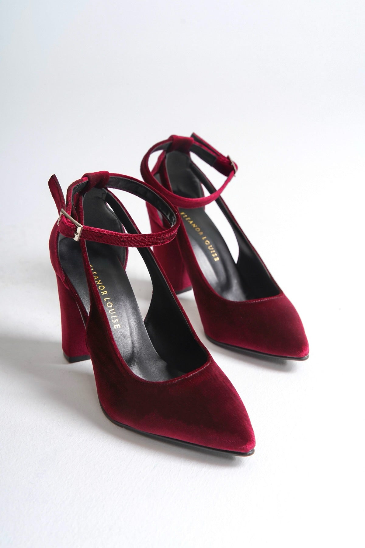 Matilda | Burgundy Velvet High Heels