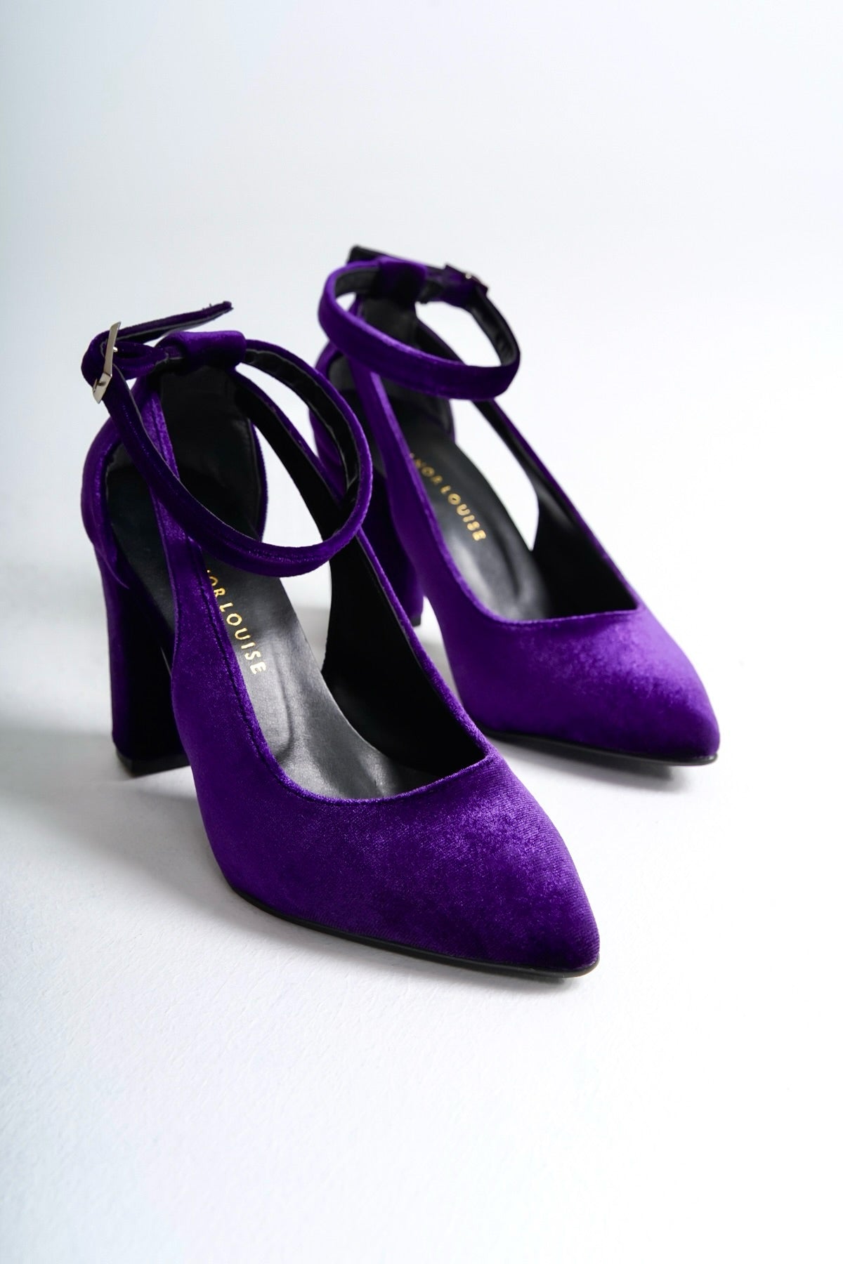 Margaux | Purple Velvet High Heels