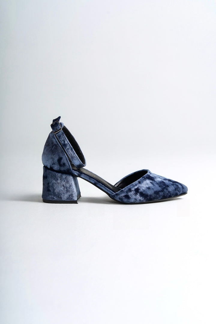 Josephine | Indigo Blue Mid Heels