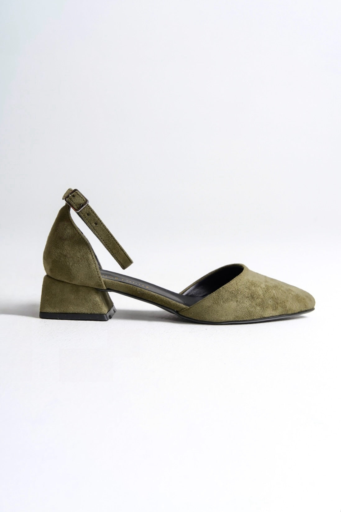 Arna | Sage Green Low Heels