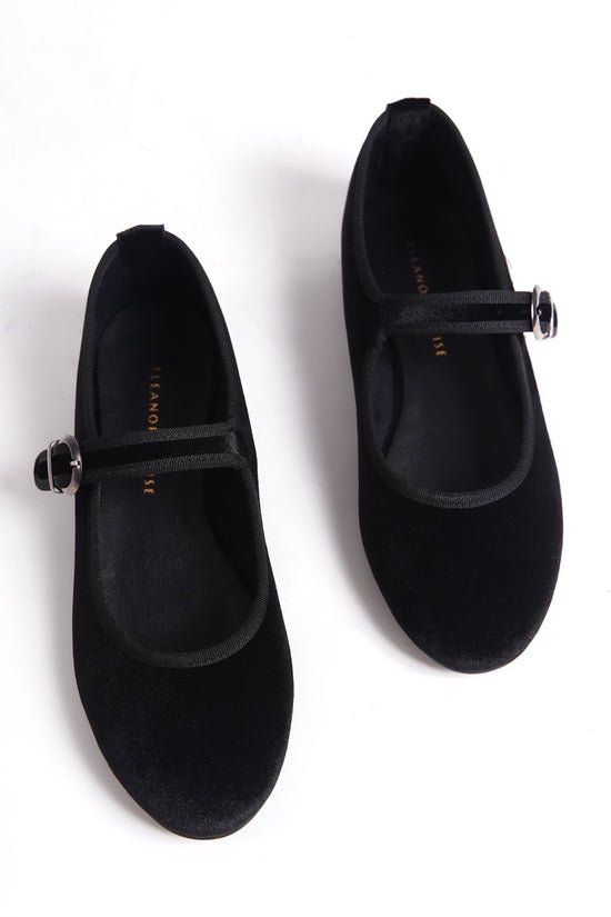 Eleonora | Black Velvet Mary Janes