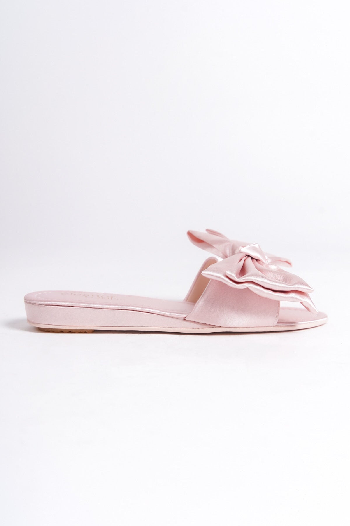 Eudora | Pink Satin Bow Mule