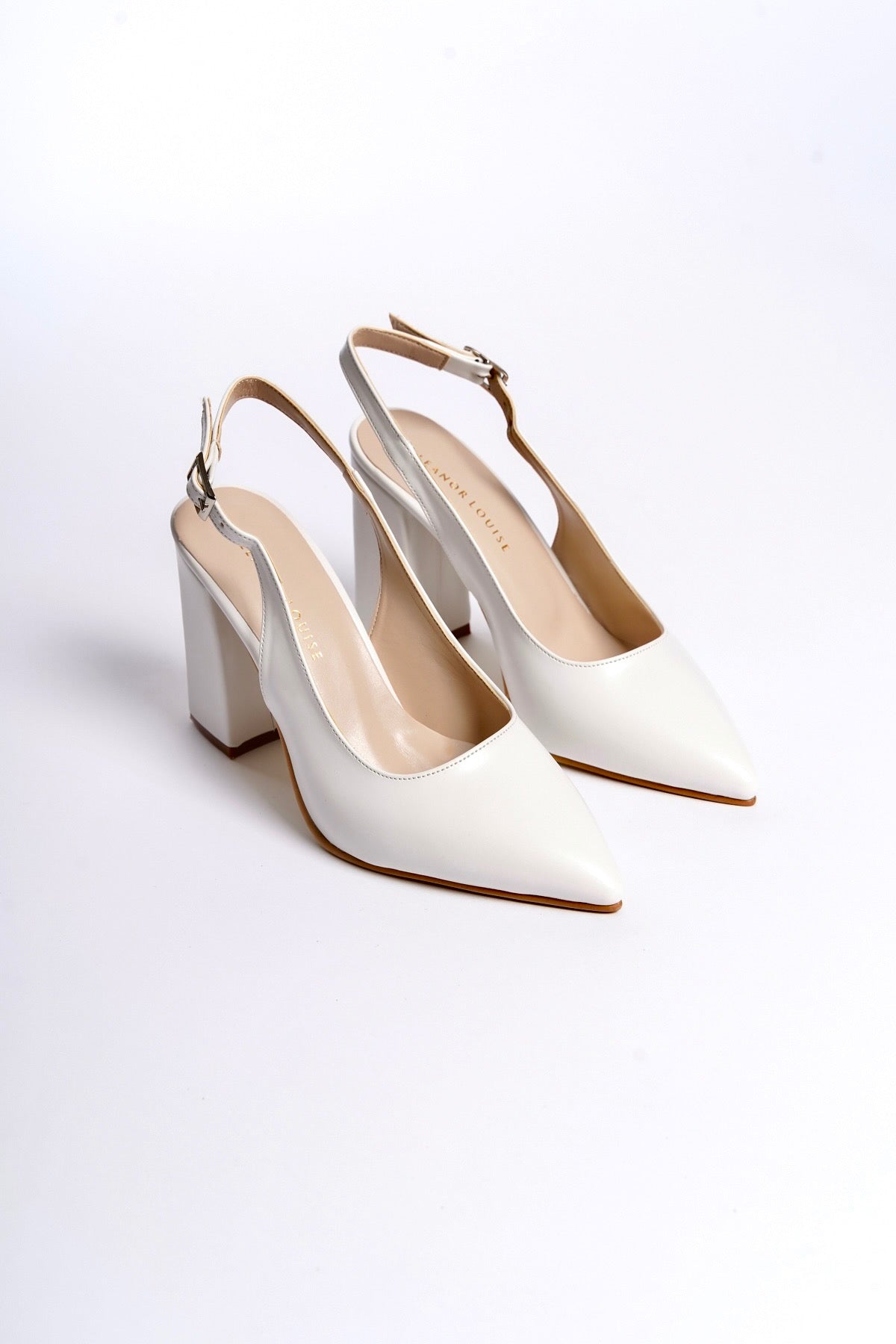 Giulietta | White Slingback Heels