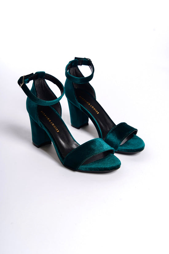 Thora | Emerald Green High Heel Sandals