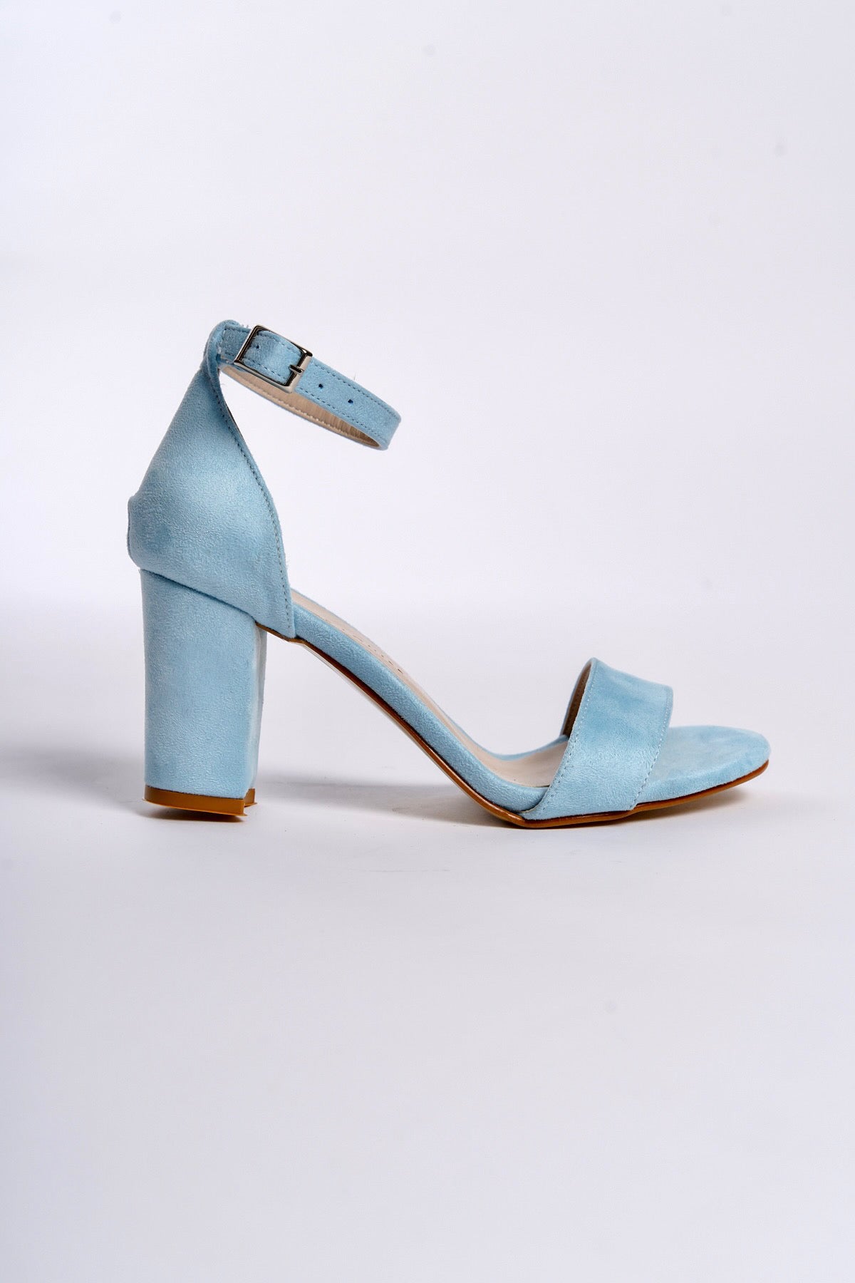 Elsa | Baby Blue Suede High Heel Sandals